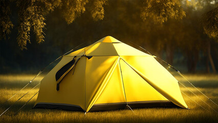 Outdoor Tent, Simple Bright  Yellow - 764750120