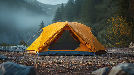 Outdoor Tent, Simple Bright  Yellow - 764750138