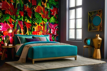 interior room wallpaper backgorund in different color  