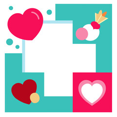 Birthday Collage Picture frame Vector Illustration