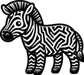 Zigzag Zebra Cartoon icon 9