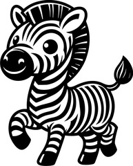 Zigzag Zebra Cartoon icon 6