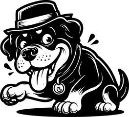 Zany rottweiler Cartoon icon 9