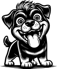 Zany rottweiler Cartoon icon 2