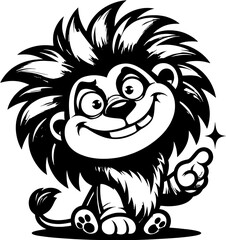Zany Lion Cartoon icon 12
