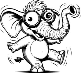 Zany Elephant Cartoon icon 13