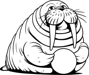 Wobble Walrus Cartoon icon 3