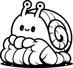 Snuggly Snail Cartoon icon