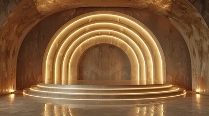 Elevate your vintage fashion showcase with this Art Deco Ivory Podium against a Roaring Twenties Speakeasy backdrop.