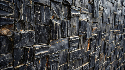 Background of rough stone wall texture with natural rock pattern, perfect for architecture or nature-themed designs