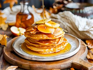 apple cinnamon pancakes - 764767305