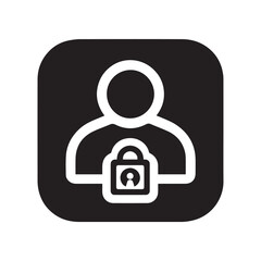 User account lock icon 