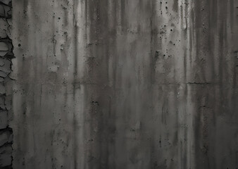 Grunge metal wall texture background, suitable for Halloween theme background, old cracks in cement, dusty old film effect texture, horror concrete imitation facade wall, generative AI	