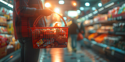 shopping experience Blurred store bokeh.