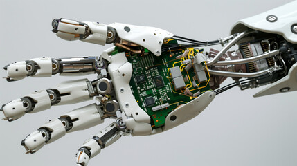 A circuit board for a gesture-controlled robotic arm.
