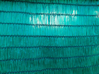 Green Sun Shade Net Texture Background.