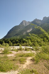 Wanderung an der Isar bei Mittenwald