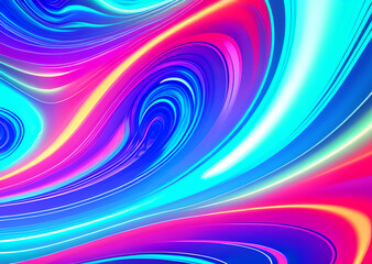 Bright poster, fashionable restro style, wavy multi-colored, beautiful wide format, 60s, 70s, 80s, colorful watercolor background for poster or brochure cover design, Generative AI