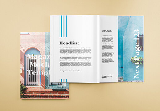 Magazine Composition Mockup