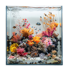 underwater aquarium with fish coral 