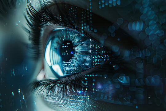 Conceptual image of next generation technology in futuristic artificial intelligence