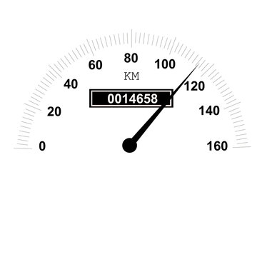 Compteur de vitesse sur v&eacute;hicule automobile