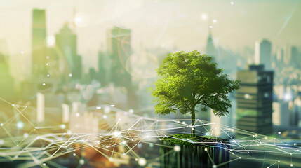 background for a presentation on the effect of AI technologies on sustainable built enviornment goals