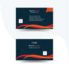 Luxury and elegant black gold business cards template on black background.Elegant business card design template. Feminine background with pastel earth tone color. Vector illustration ready to print.