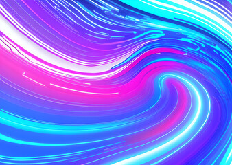 Obraz premium Bright poster, fashionable restro style, wavy multi-colored, beautiful wide format, 60s, 70s, 80s, colorful watercolor background for poster or brochure cover design, Generative AI