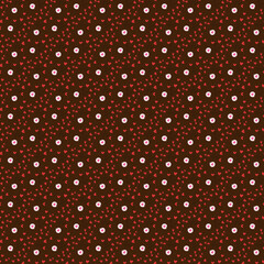 Free vector hand drawn small flowers pattern design