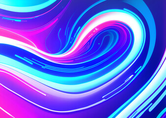 Bright poster, fashionable restro style, wavy multi-colored, beautiful wide format, 60s, 70s, 80s, colorful watercolor background for poster or brochure cover design, Generative AI