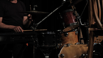 drummer playing drums at a concert