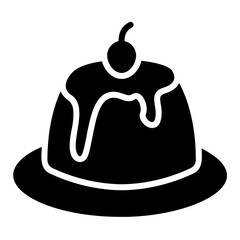 dessert glyph icon