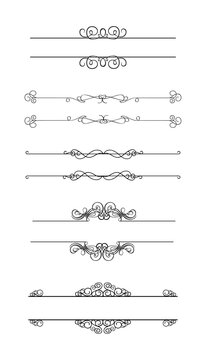 Flourishes, Ornaments and Frames Vector
