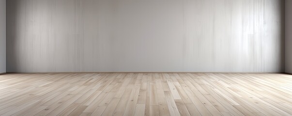 a floor in an empty room with the silver wall