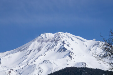 Mount Shasta with snow