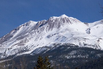 Mount Shasta with snow