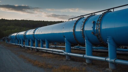 Blue Hydrogen Pipeline. Generative AI.