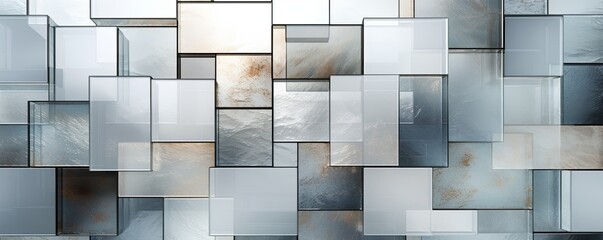 abstract glass tiles background color gray