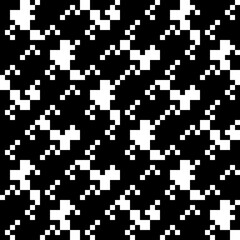 Squares, figures seamless pattern. Checks, shapes ornate. Ethnic ornament. Geometric background. Modern wallpaper. Tribal motif. Textile print, web design, geometry abstract. Geometrical image. Vector