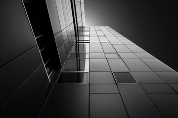 Black and white minimalism architecture