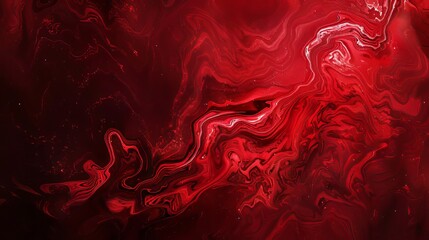 A red liquid gradient background with added noise, creating a vibrant and dynamic abstract scene - obrazy, fototapety, plakaty