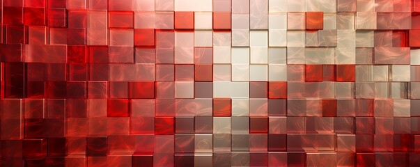 abstract glass tiles background color red