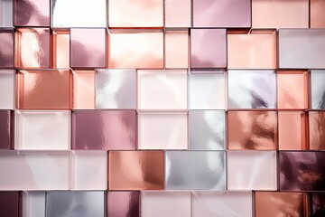 abstract glass tiles background color rose