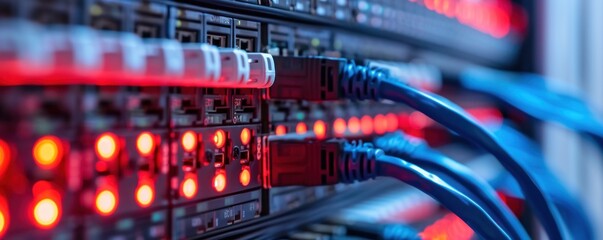 Fototapeta premium Network Hardware detail.