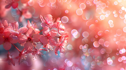 flowers wallpaper, pink and red wallpaper, sweet and lovely wallpaper, pink bokeh, pink flowers