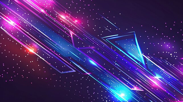 Abstract neon dynamic background.