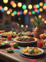 Cinco De Mayo Table Setup