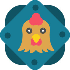 Obraz premium Rooster Icon
