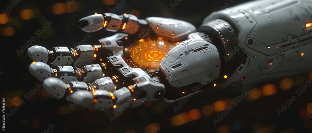 Poster Technology artificial intelligence or AI for working tools. Chatbot Chat AI to implement innovative network connections to facilitate online access to information and data.